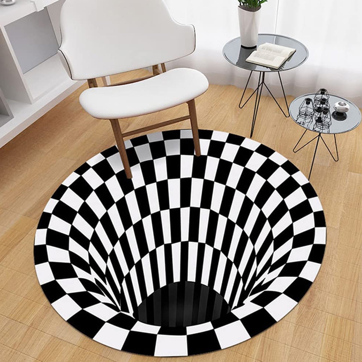 3D Space Round Carpet, Floor Mat Non-Woven Doormat (1 Pc / 78 Cm) 3D Space Round Carpet, Floor Mat Non-Woven Doormat (1 Pc / 78 Cm)